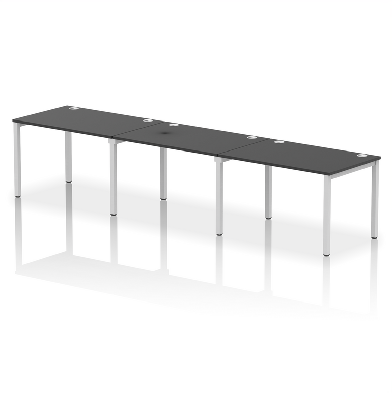 Impulse Single Row Bench Desk - 3 Person