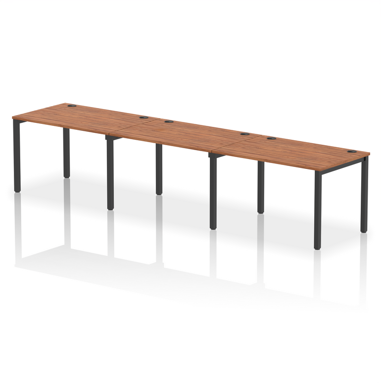 Impulse Single Row Bench Desk - 3 Person