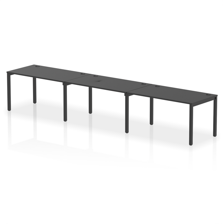 Impulse Single Row Bench Desk - 3 Person