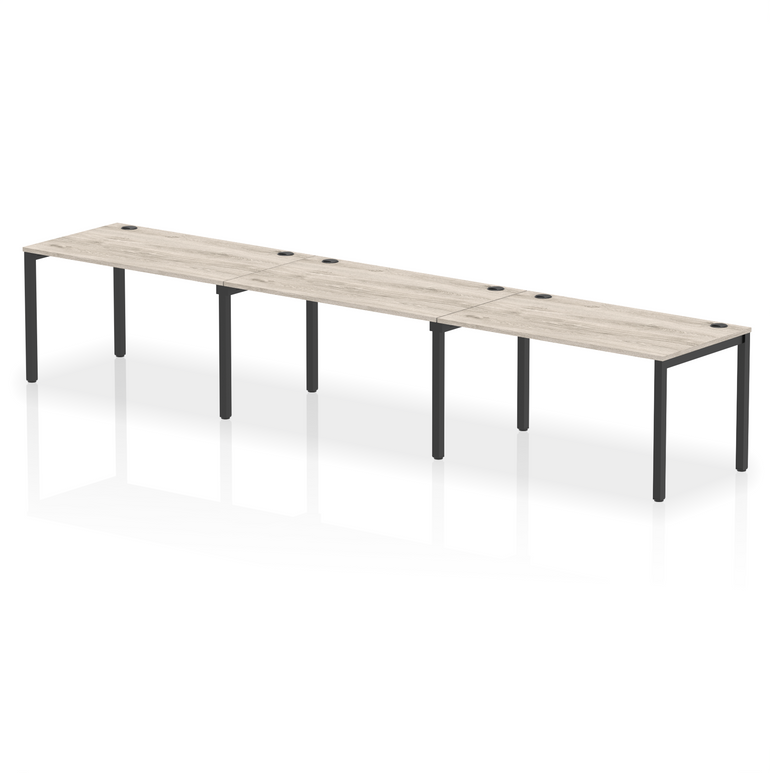 Impulse Single Row Bench Desk - 3 Person