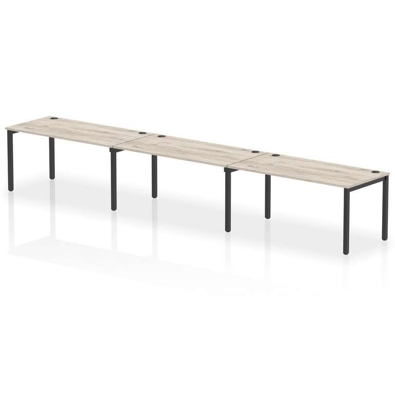 Impulse Single Row Bench Desk - 3 Person