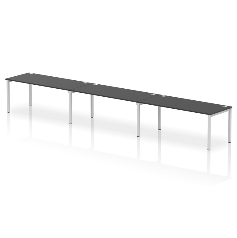 Impulse Single Row Bench Desk - 3 Person