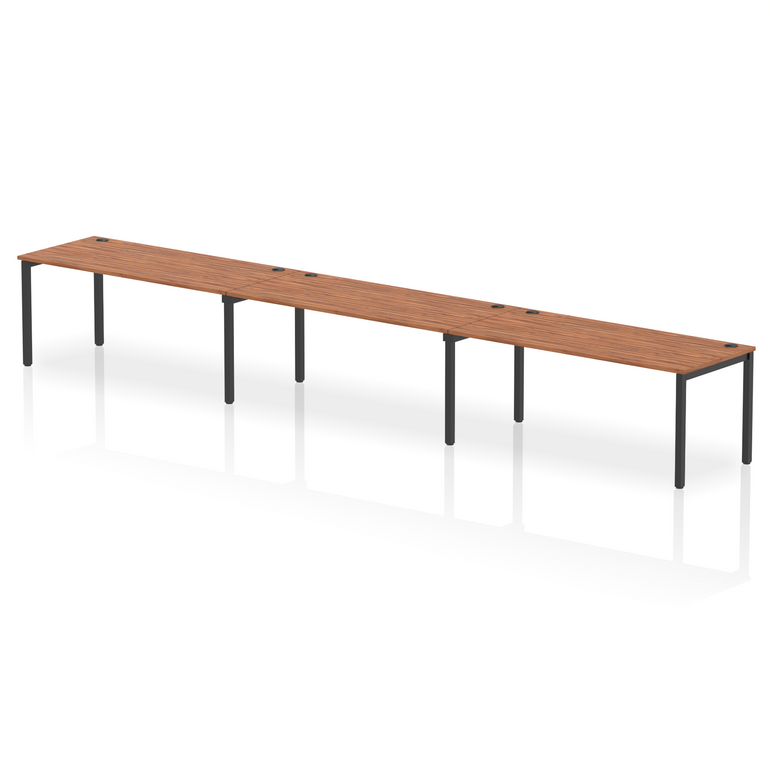 Impulse Single Row Bench Desk - 3 Person