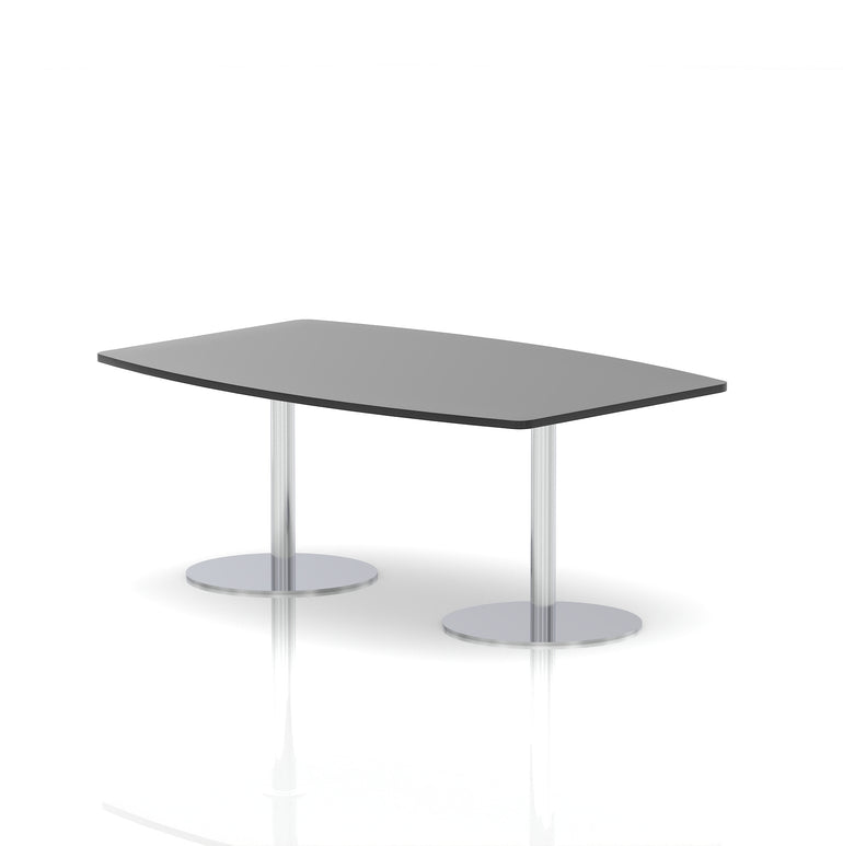 Italia High Gloss Boardroom Table Silver Leg