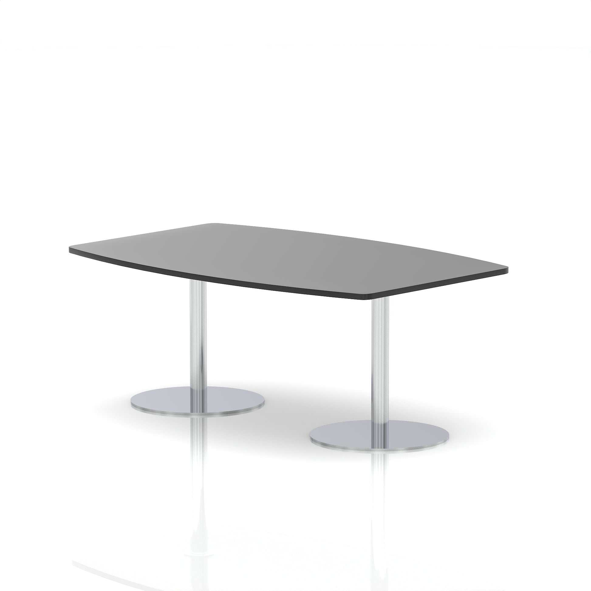 Italia High Gloss Boardroom Table Silver Leg