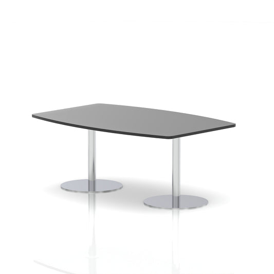 Italia High Gloss Boardroom Table Silver Leg