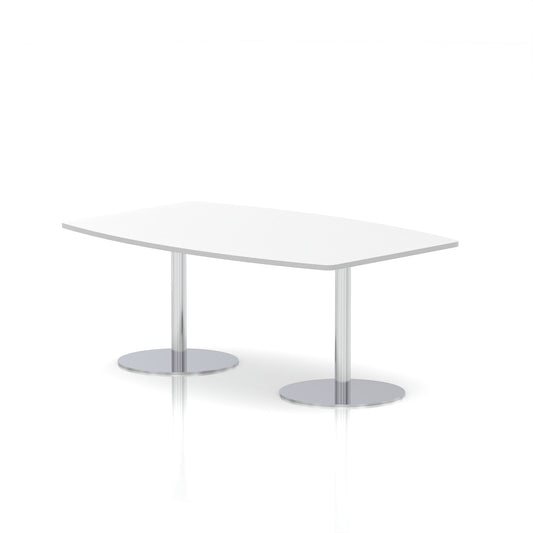 Italia High Gloss Boardroom Table Silver Leg