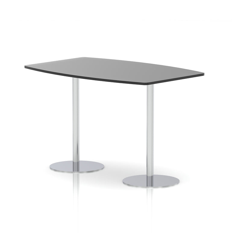 Italia High Gloss Boardroom Table Silver Leg