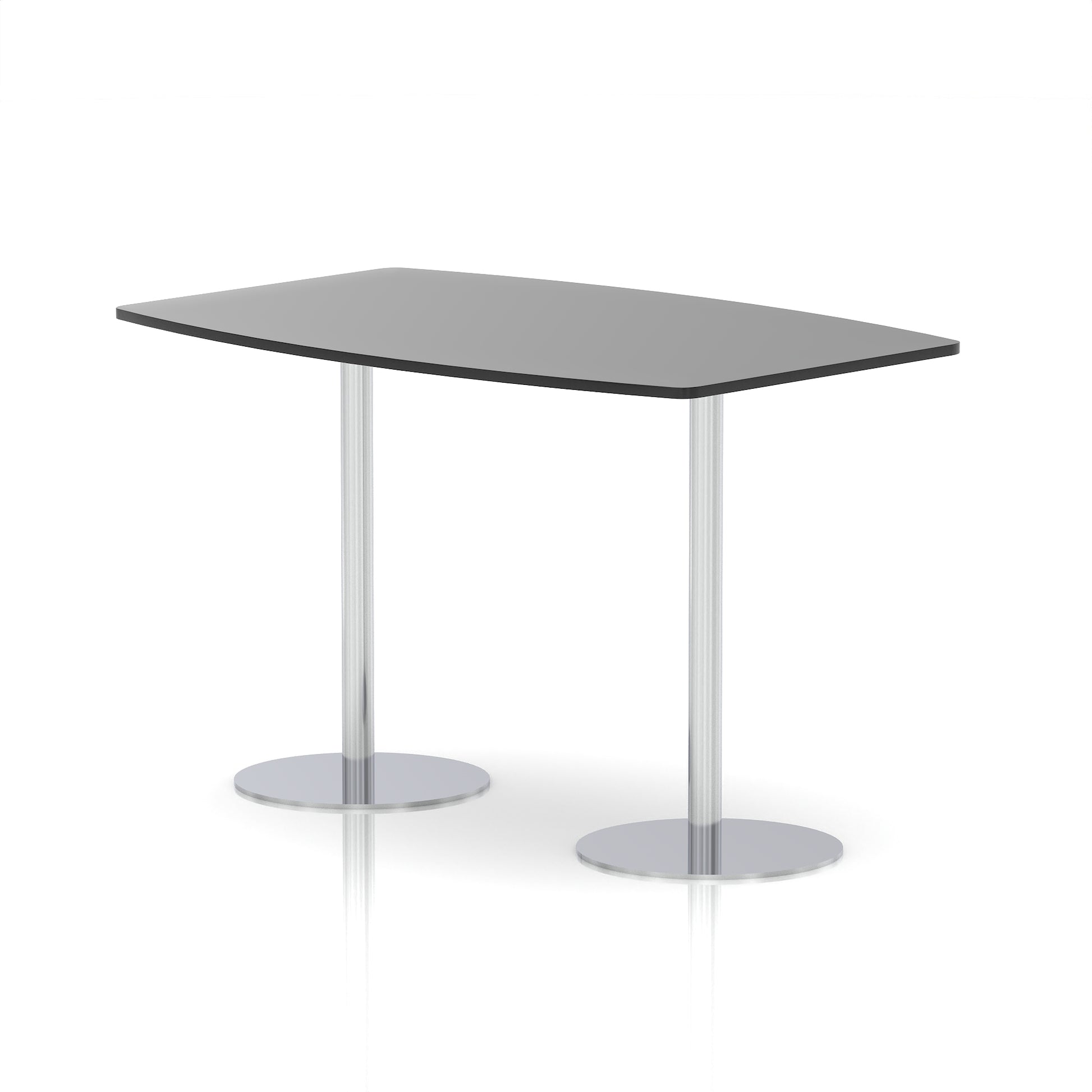 Italia High Gloss Boardroom Table Silver Leg