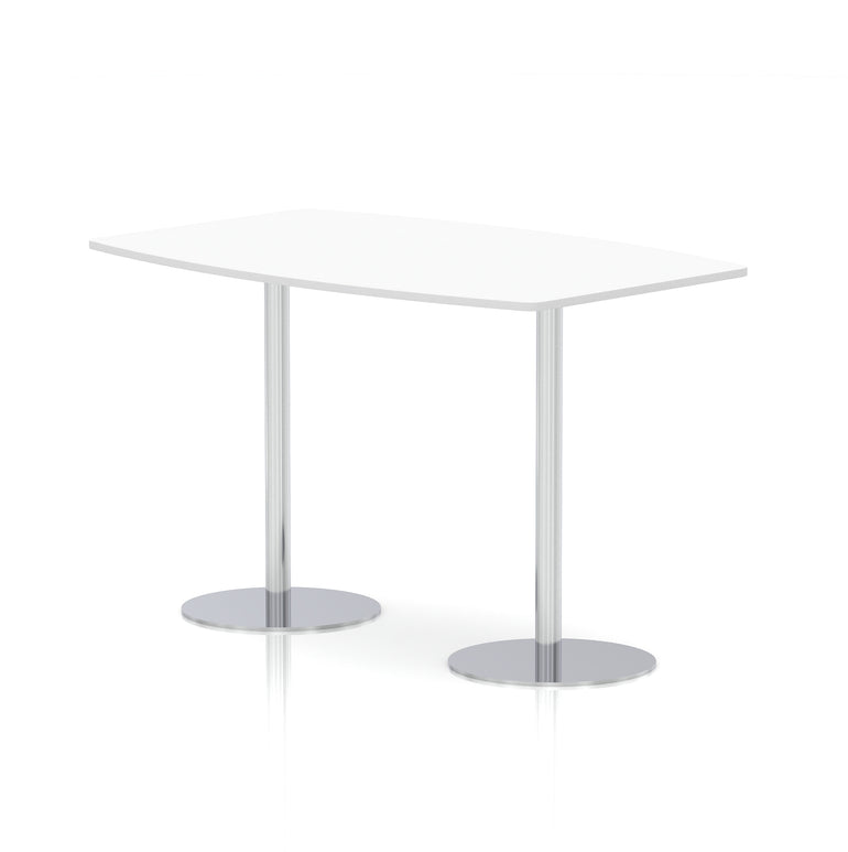 Italia High Gloss Boardroom Table Silver Leg
