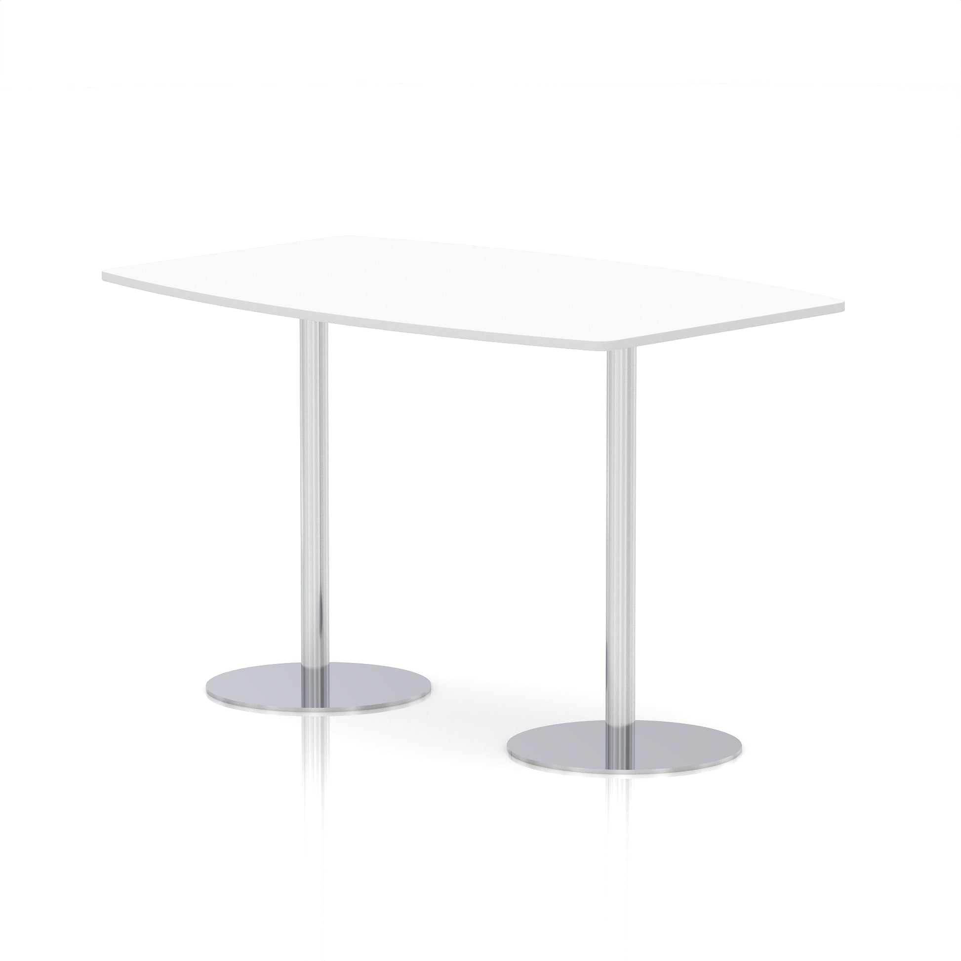 Italia High Gloss Boardroom Table Silver Leg