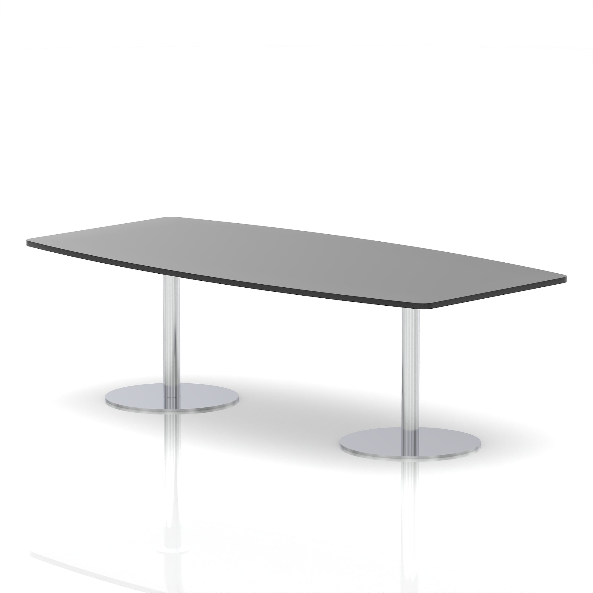 Italia High Gloss Boardroom Table Silver Leg