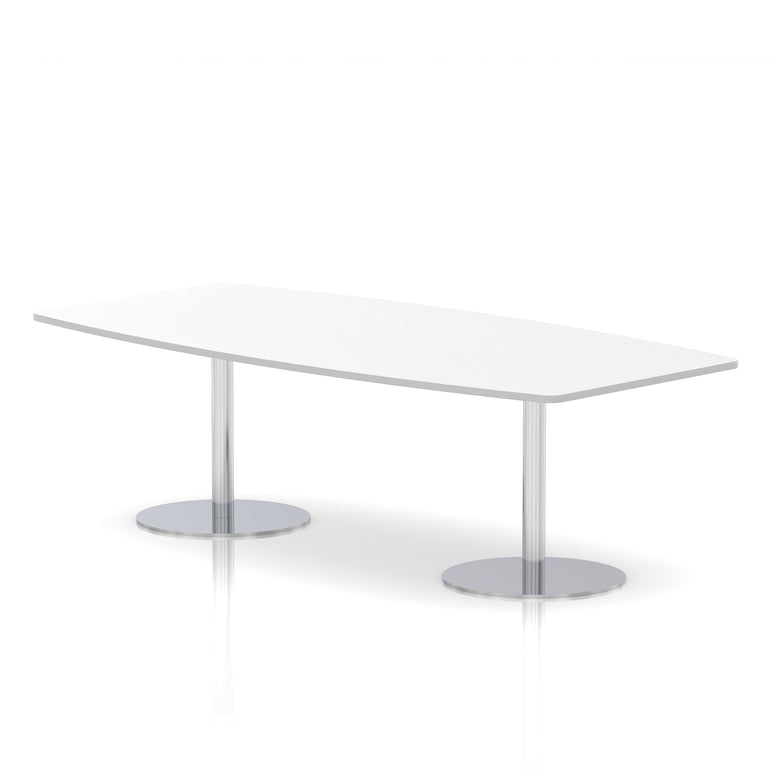 Italia High Gloss Boardroom Table Silver Leg