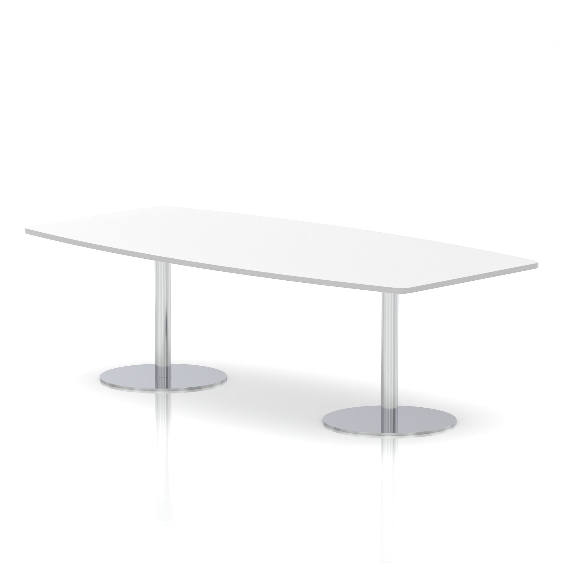 Italia High Gloss Boardroom Table Silver Leg