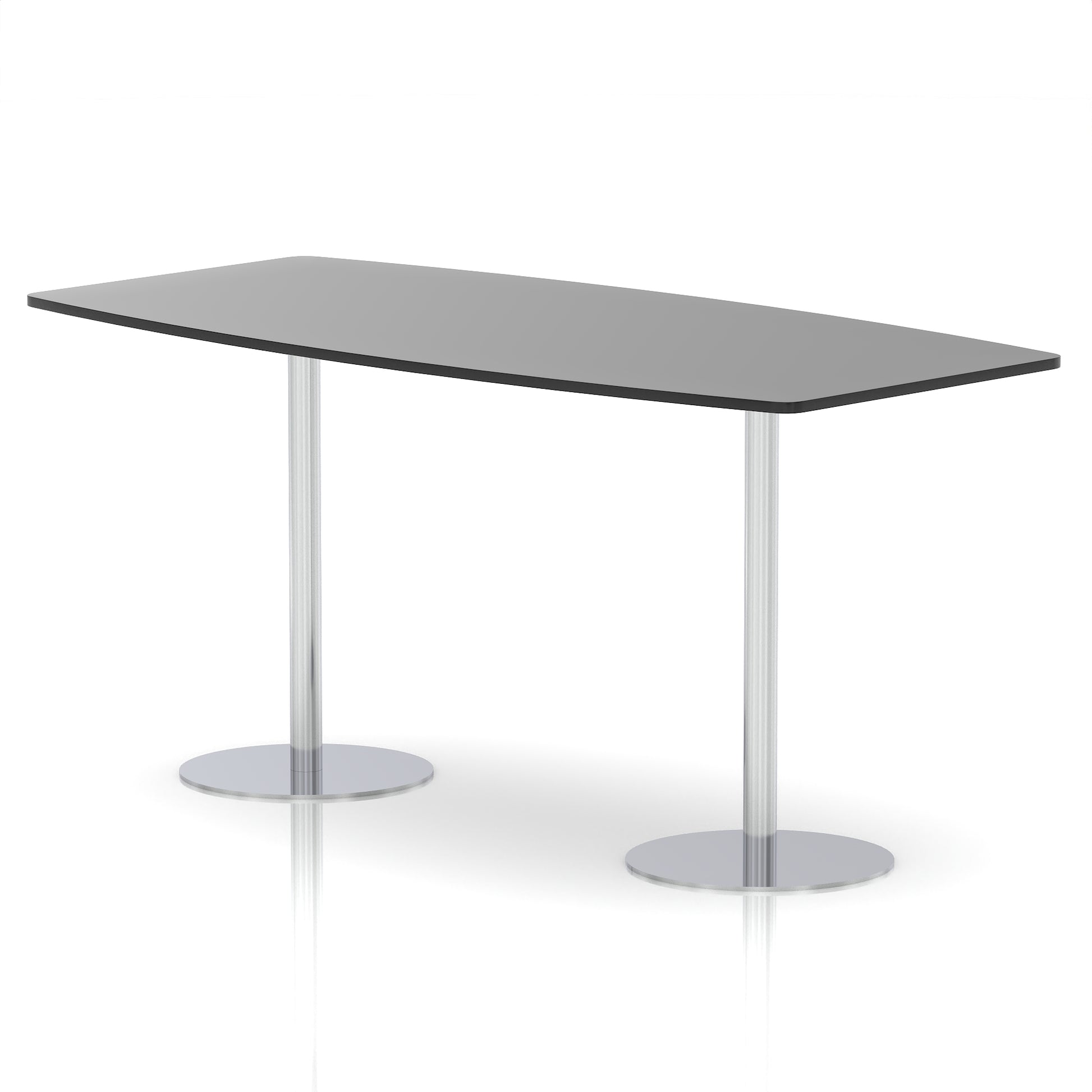 Italia High Gloss Boardroom Table Silver Leg