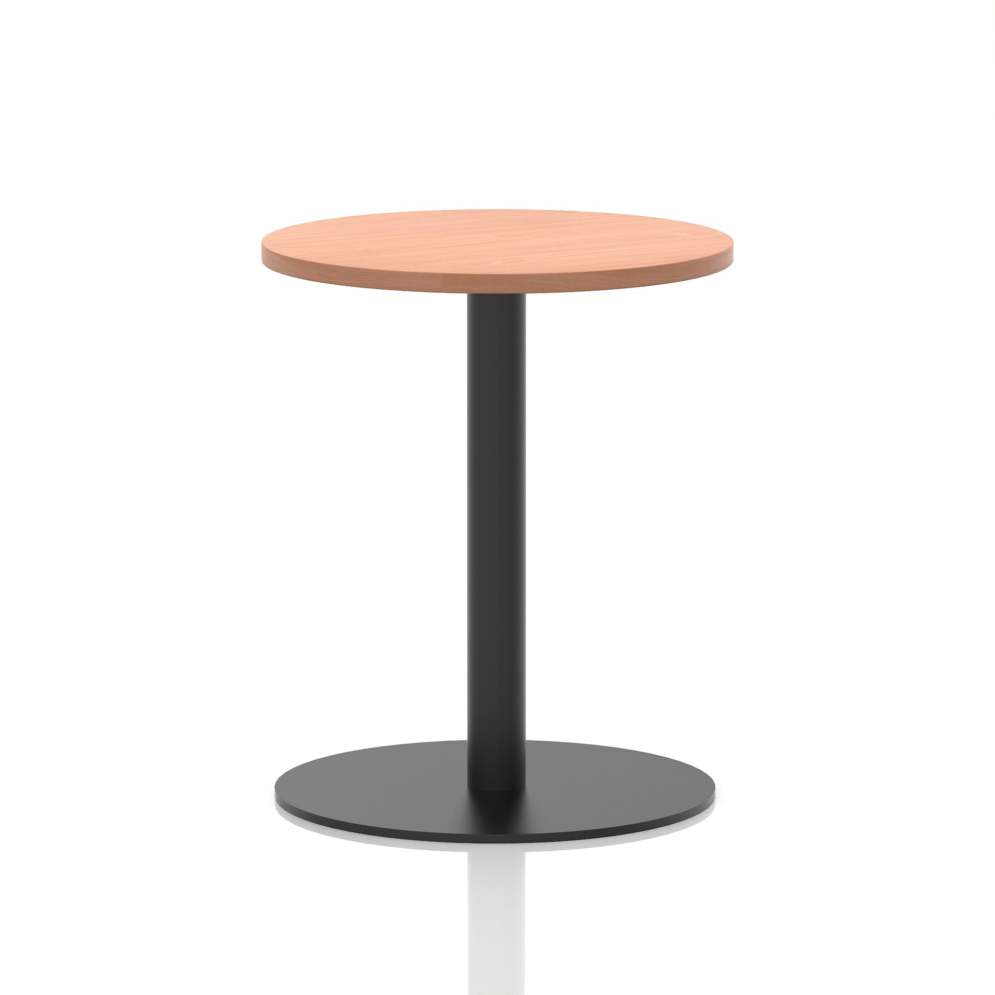 Italia Round Poseur Table Black Leg