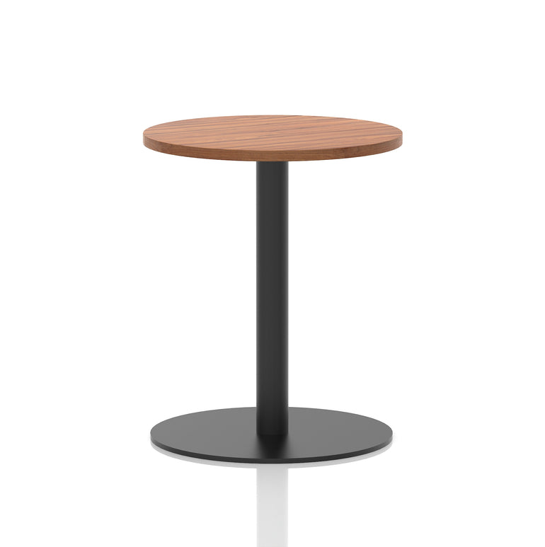 Italia Round Poseur Table Black Leg