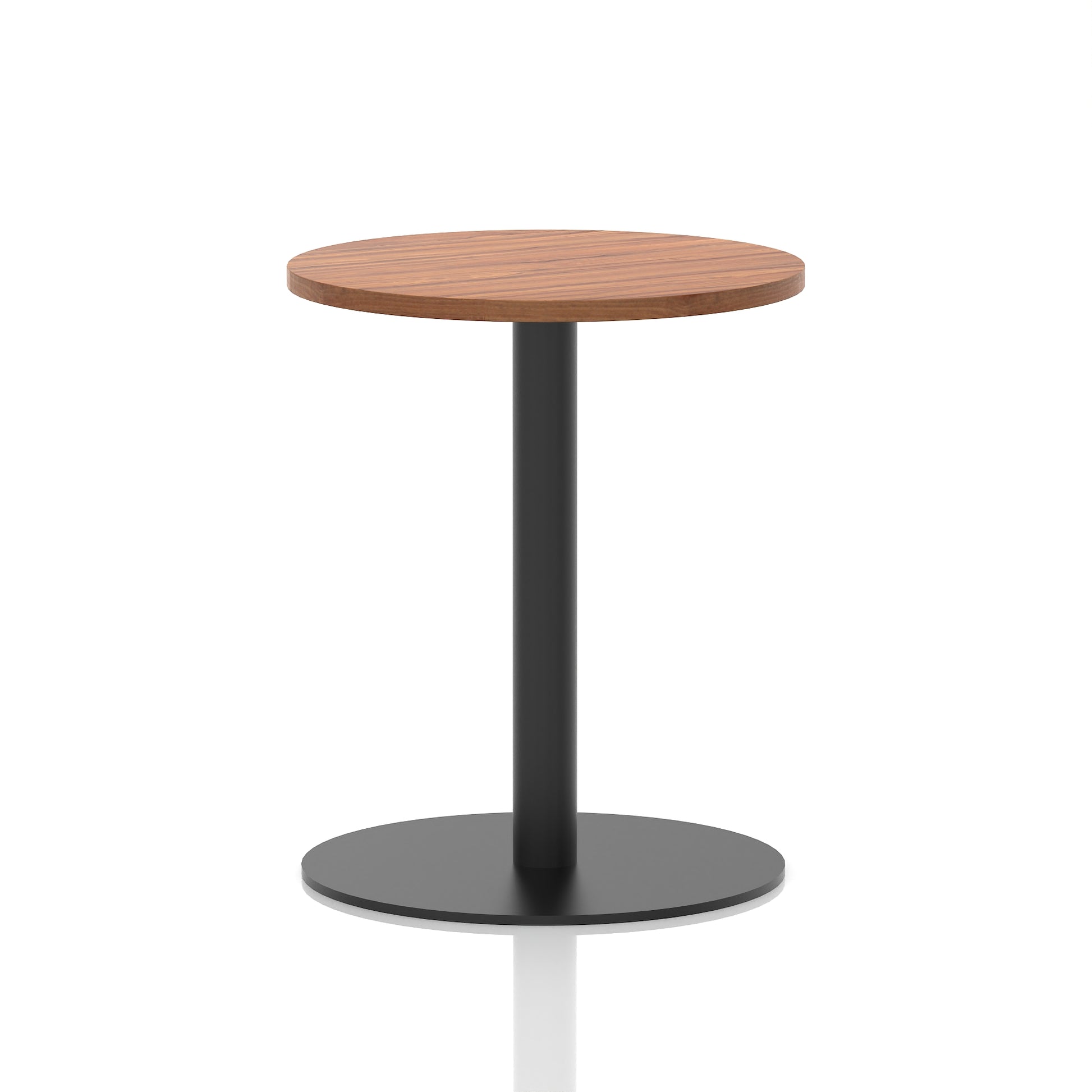 Italia Round Poseur Table Black Leg