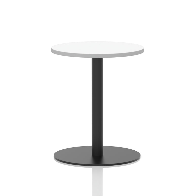 Italia Round Poseur Table Black Leg