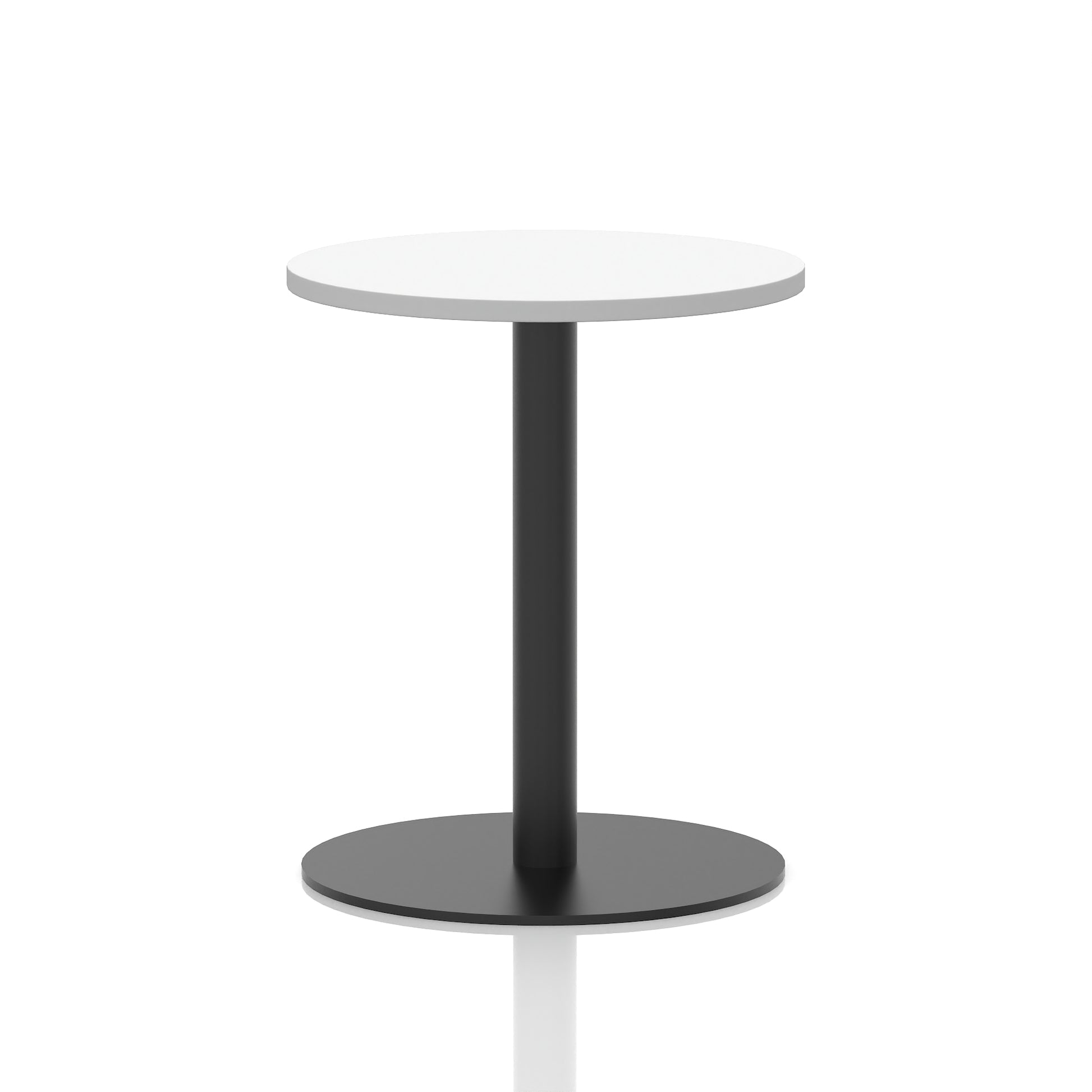 Italia Round Poseur Table Black Leg