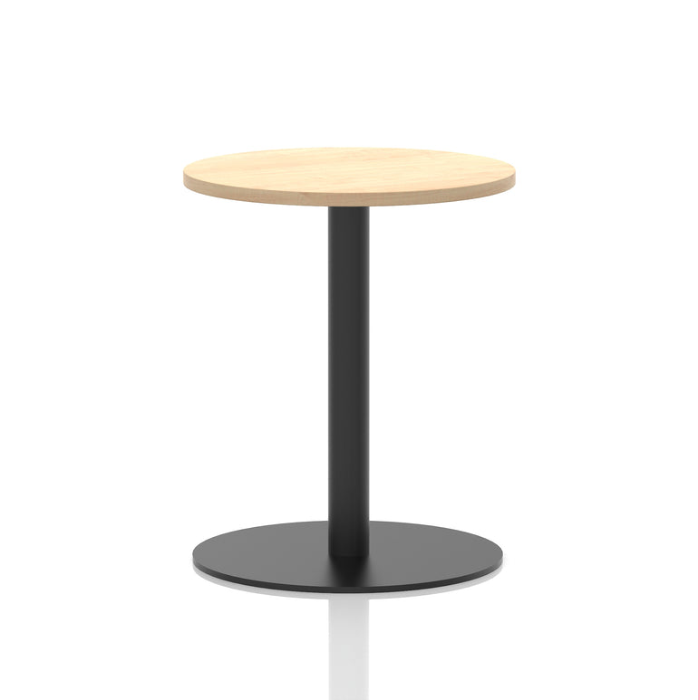 Italia Round Poseur Table Black Leg