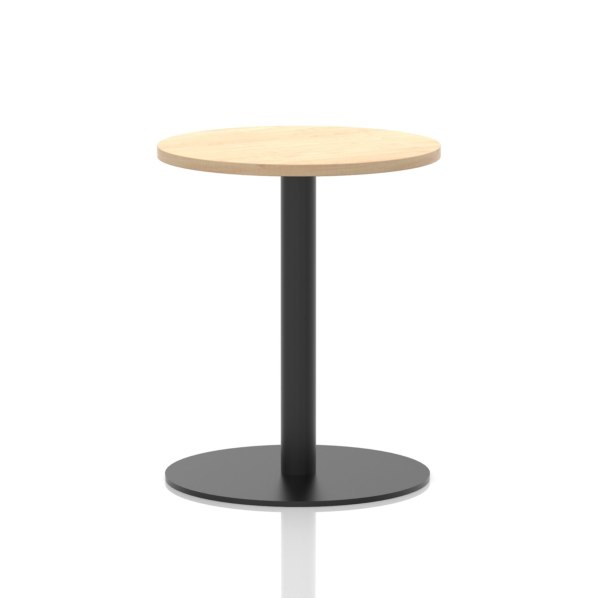 Italia Round Poseur Table Black Leg