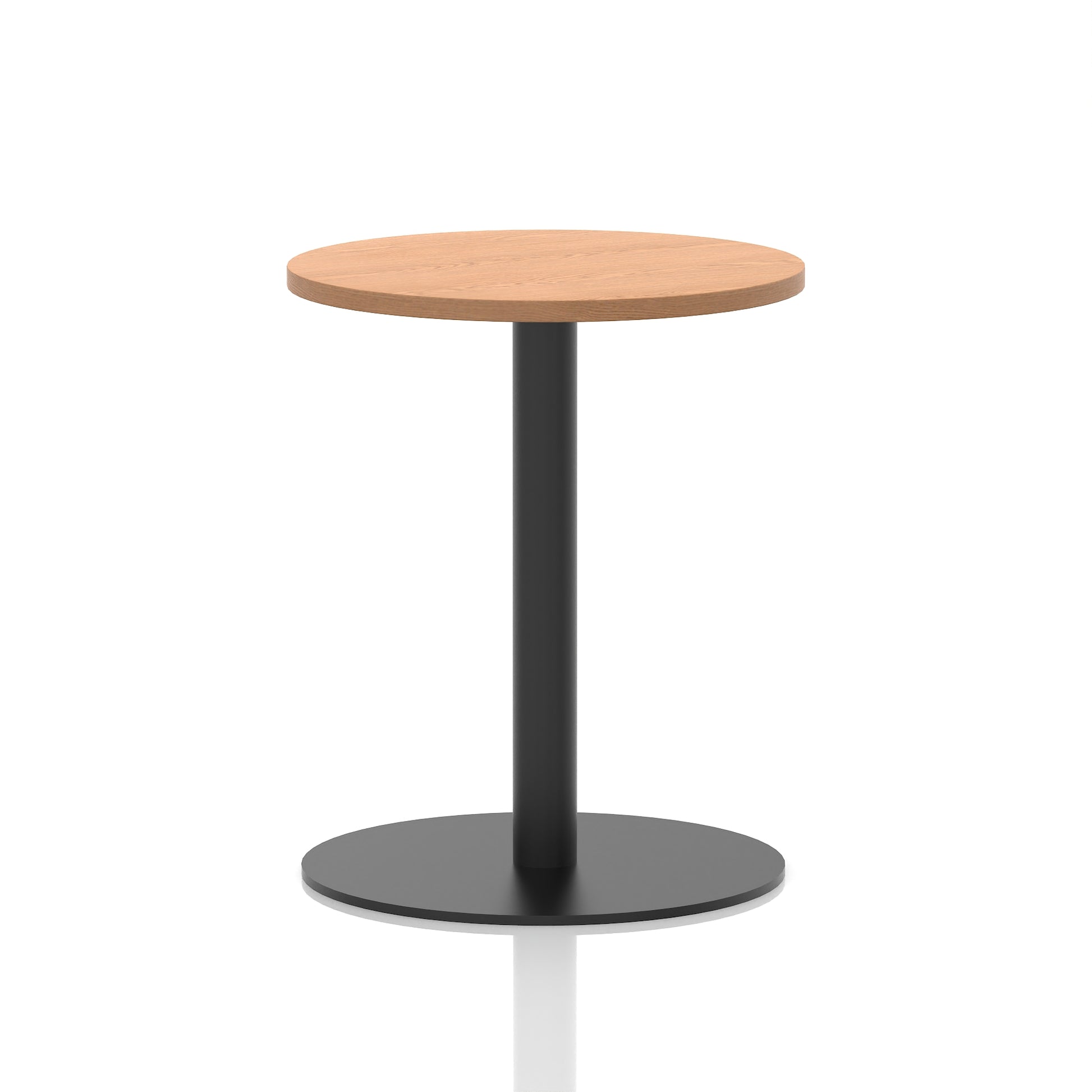 Italia Round Poseur Table Black Leg