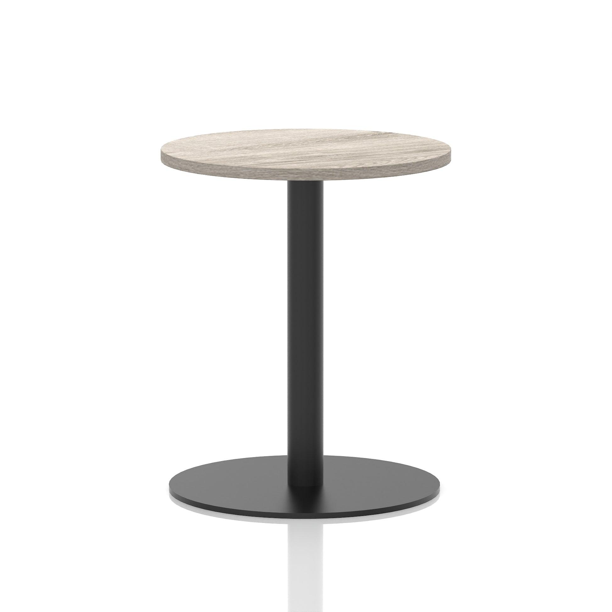 Italia Round Poseur Table Black Leg