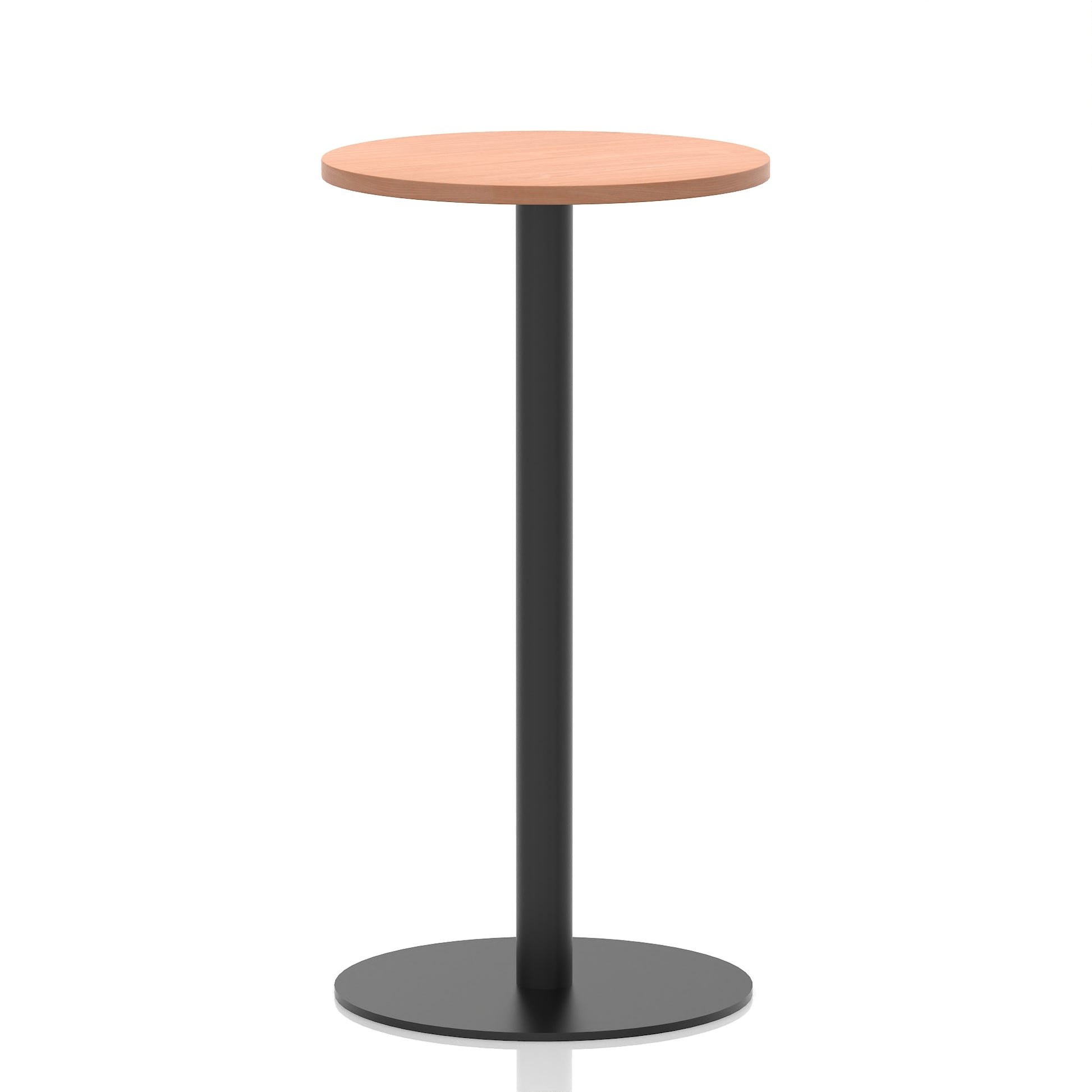 Italia Round Poseur Table Black Leg
