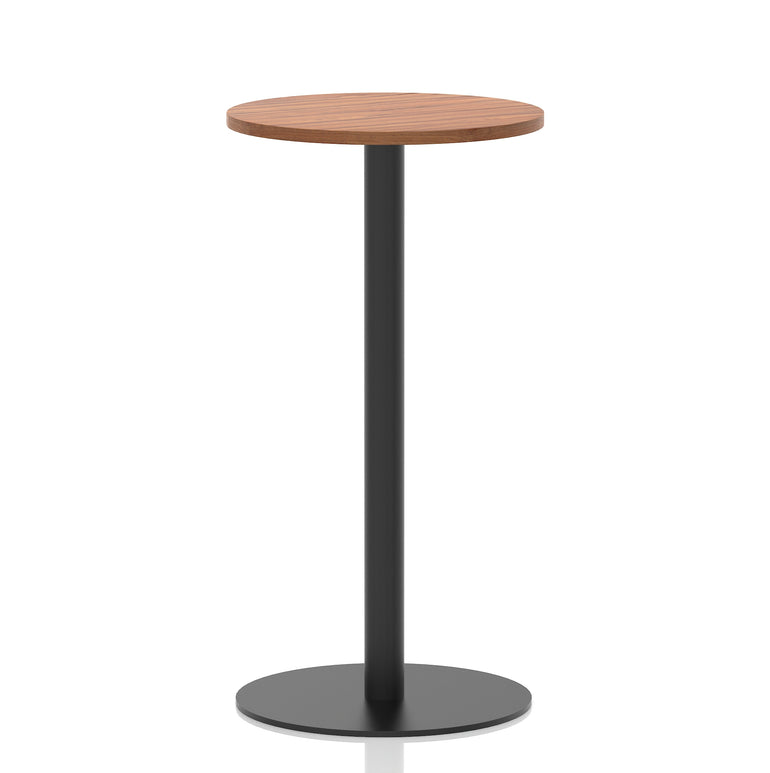 Italia Round Poseur Table Black Leg