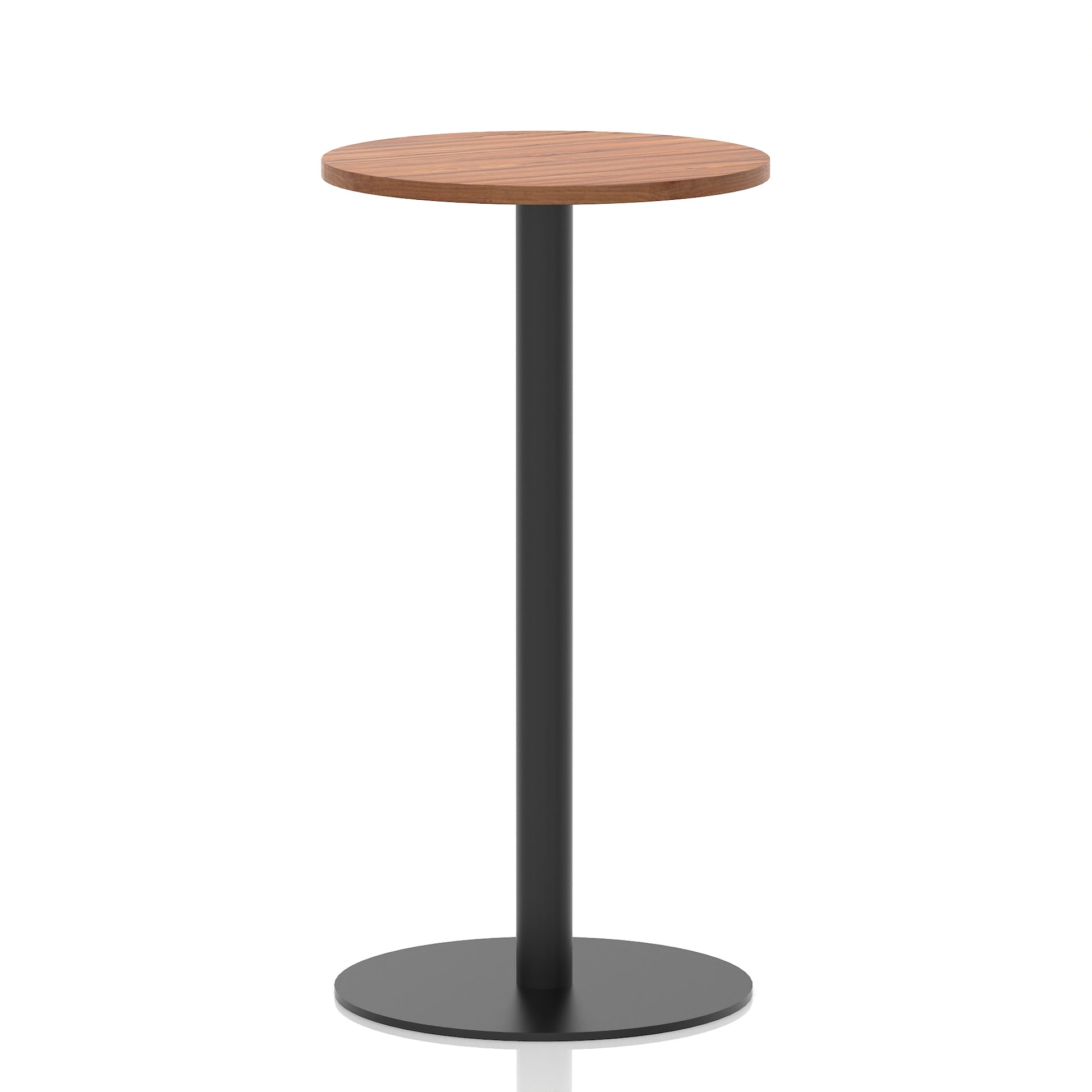 Italia Round Poseur Table Black Leg
