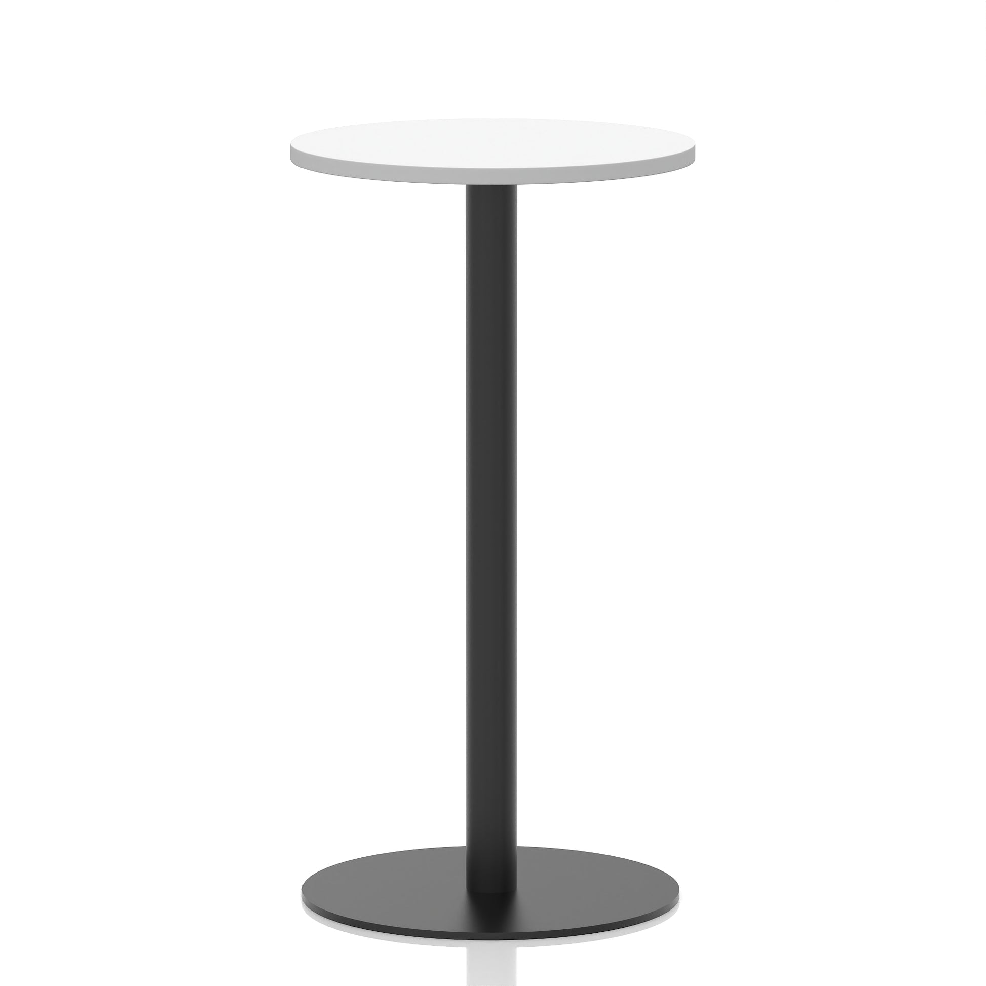 Italia Round Poseur Table Black Leg