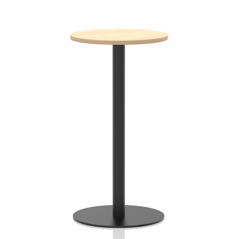 Italia Round Poseur Table Black Leg