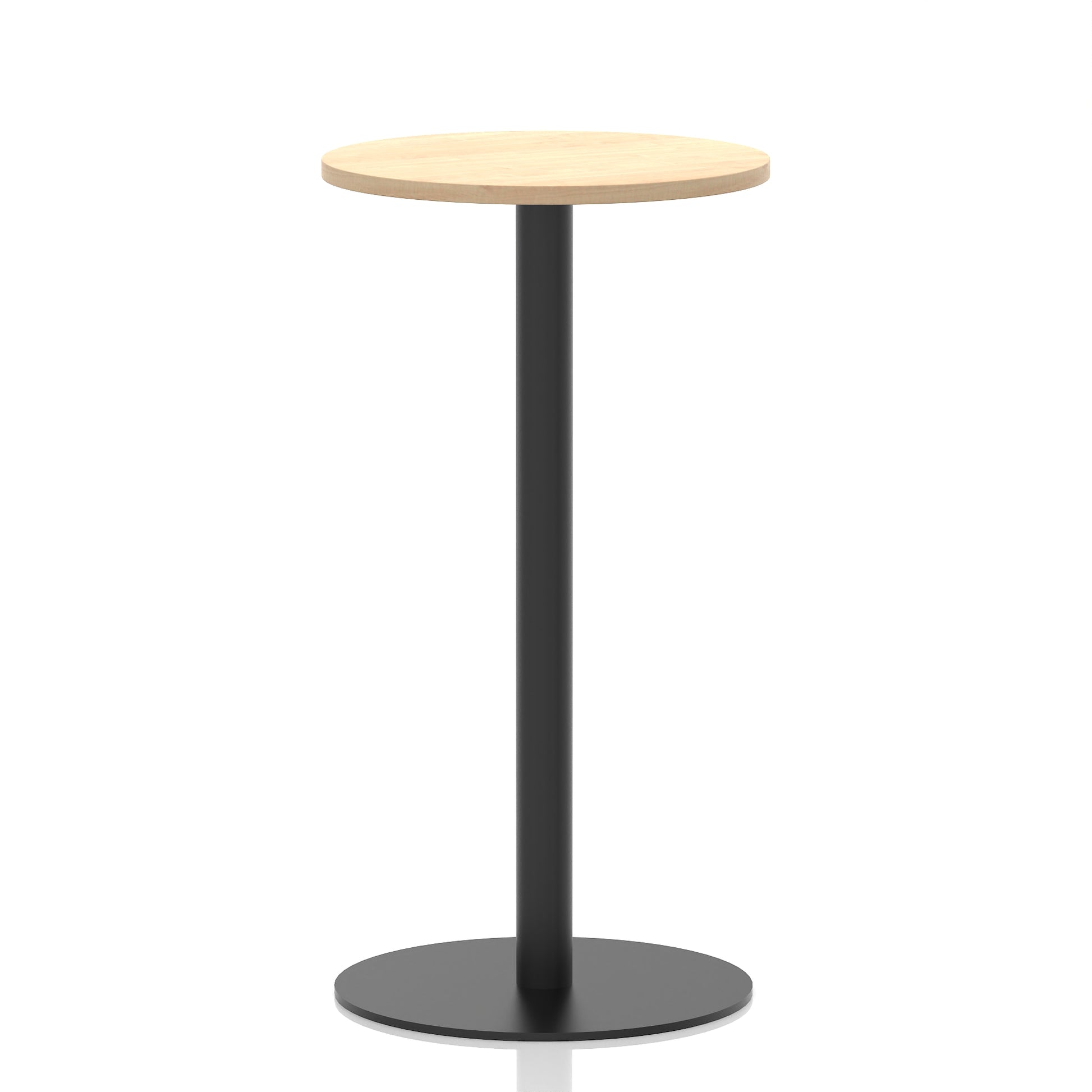 Italia Round Poseur Table Black Leg