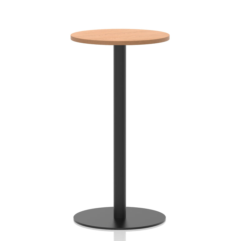 Italia Round Poseur Table Black Leg