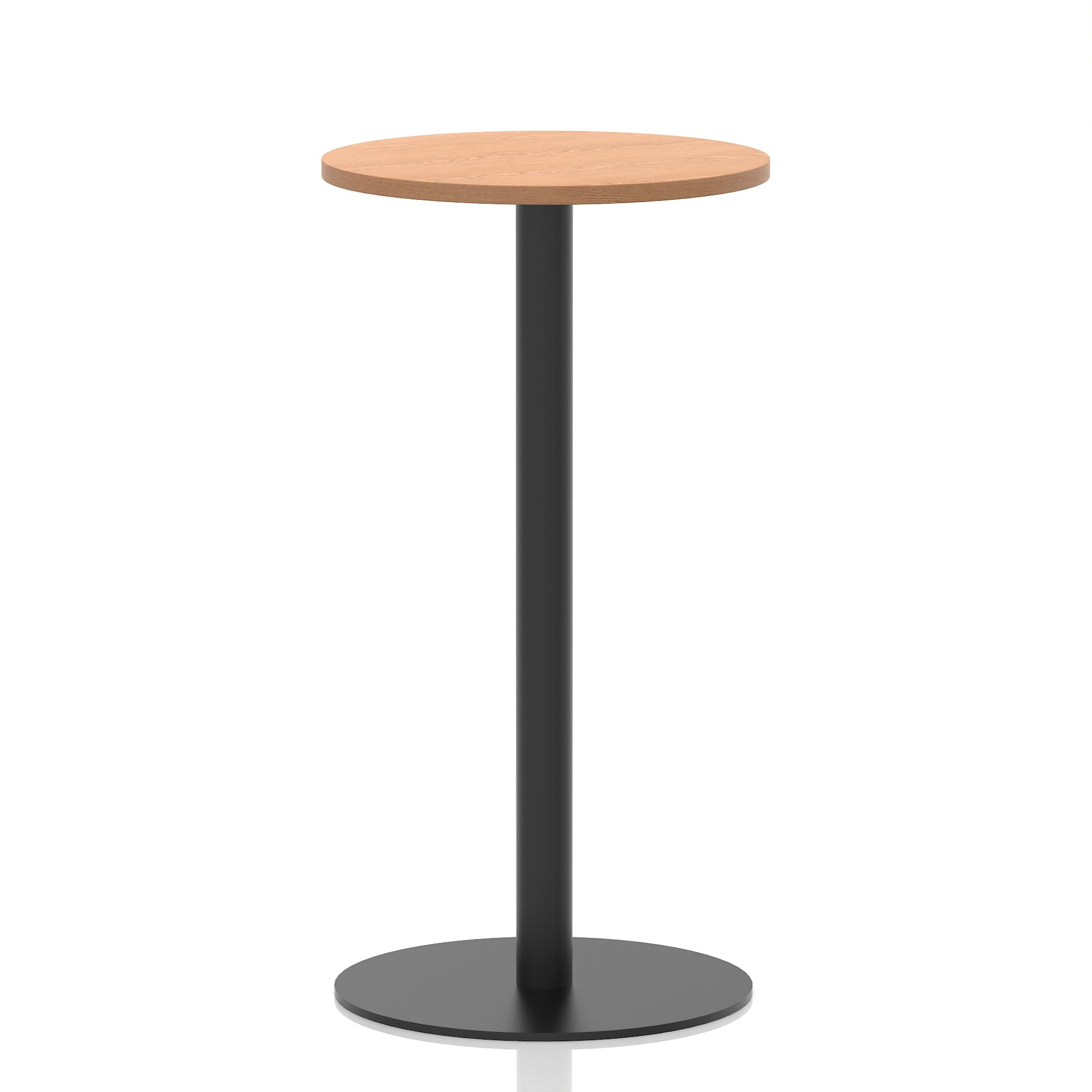 Italia Round Poseur Table Black Leg