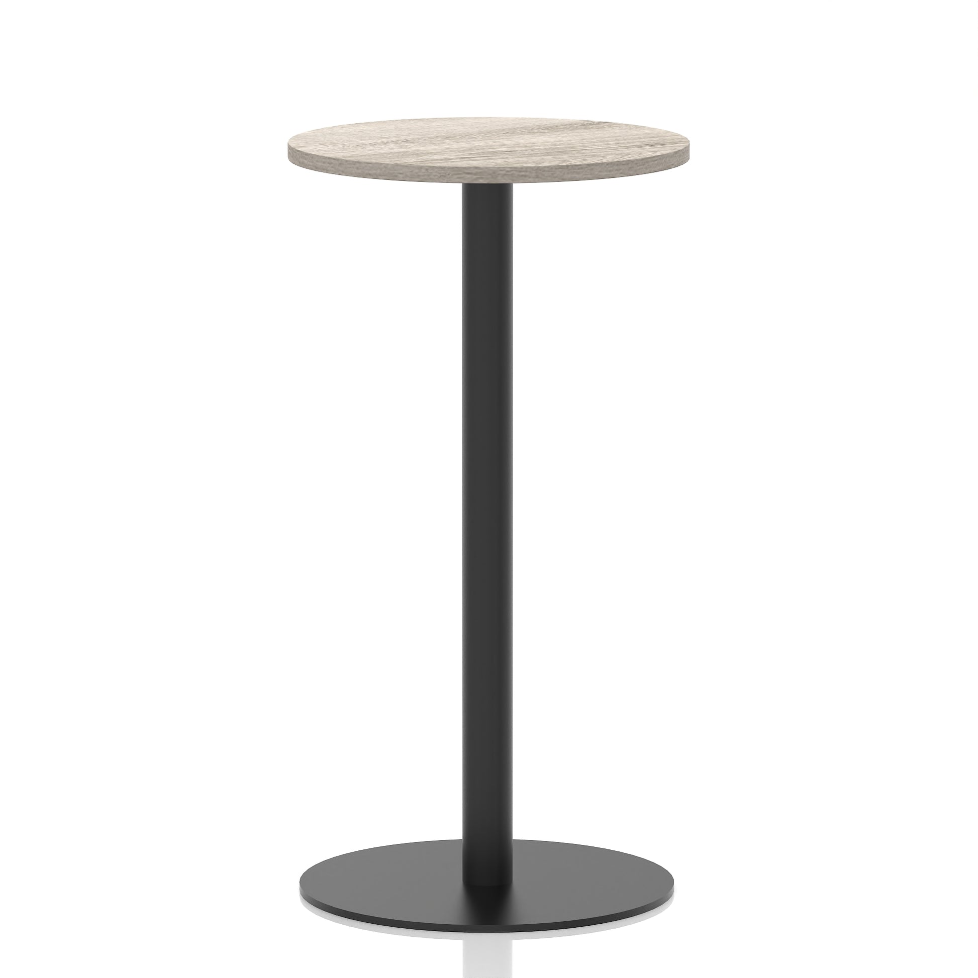 Italia Round Poseur Table Black Leg