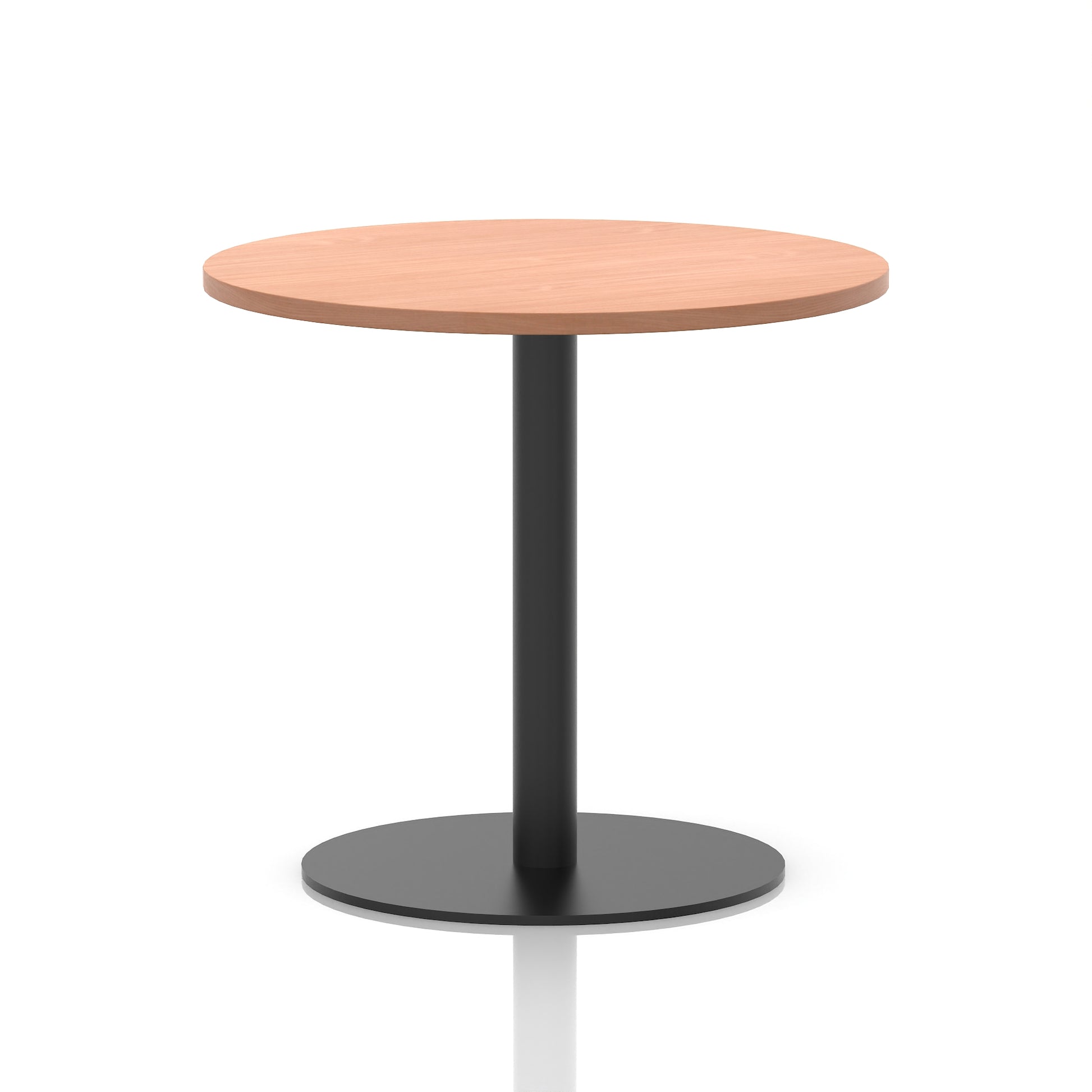 Italia Round Poseur Table Black Leg