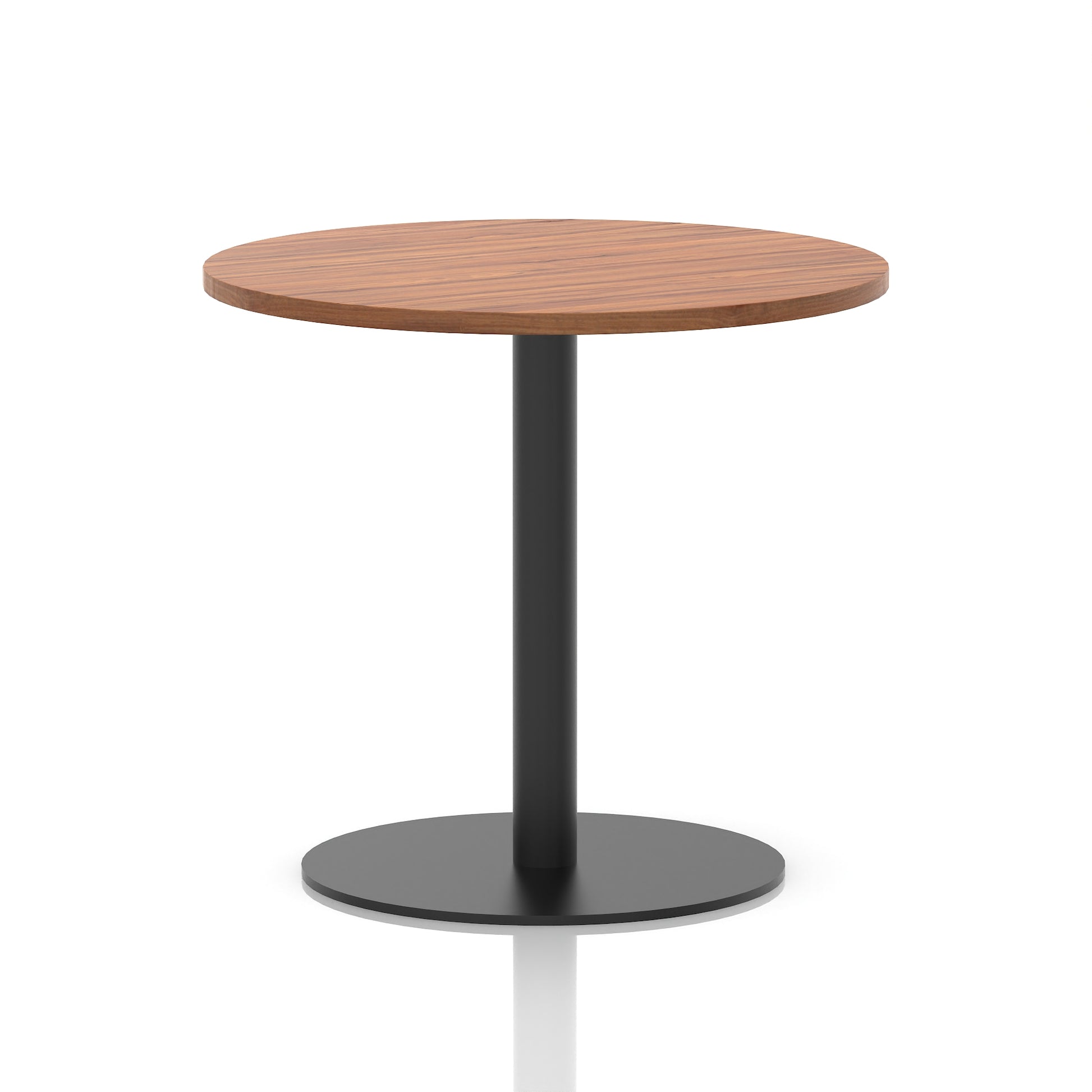 Italia Round Poseur Table Black Leg
