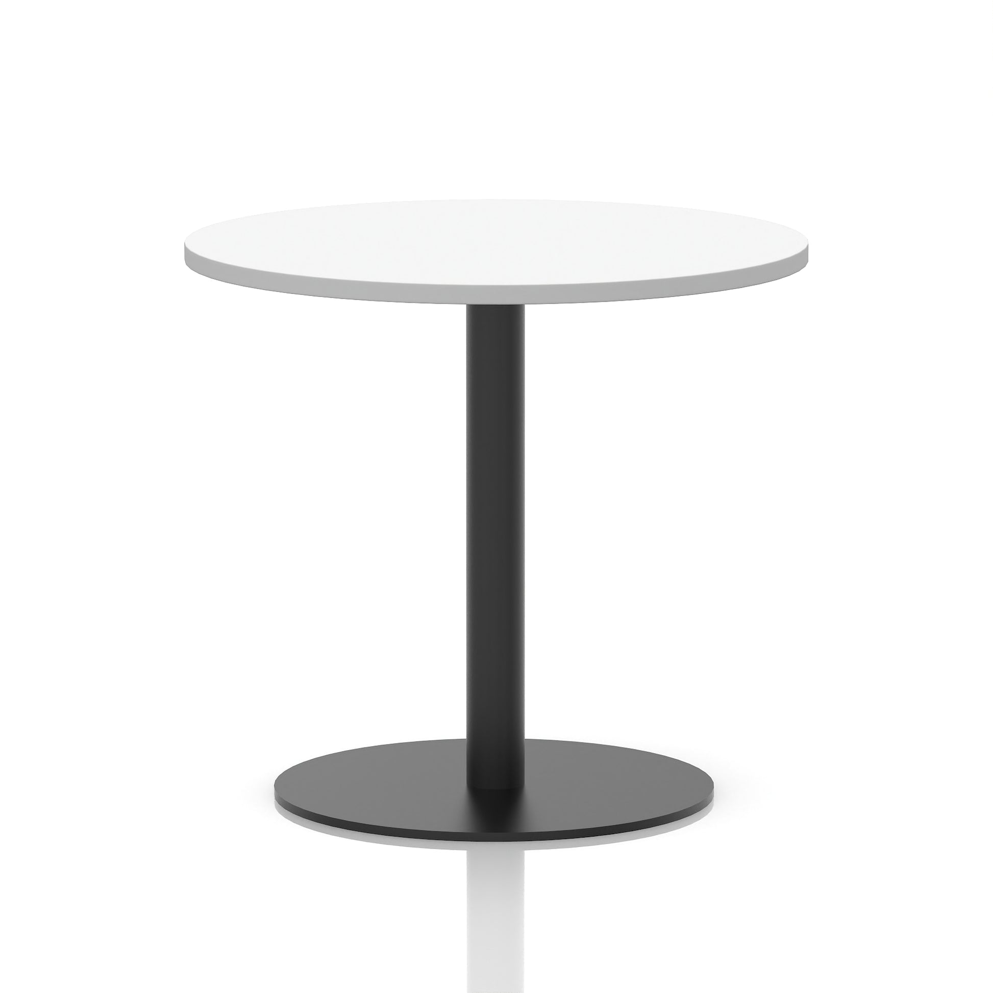 Italia Round Poseur Table Black Leg