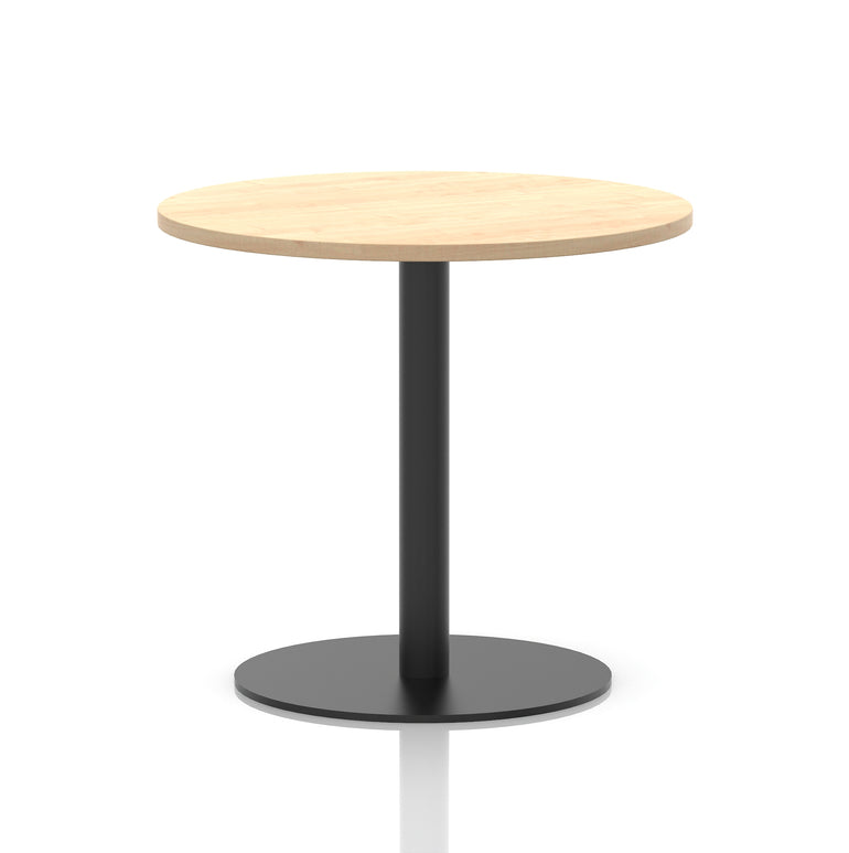 Italia Round Poseur Table Black Leg