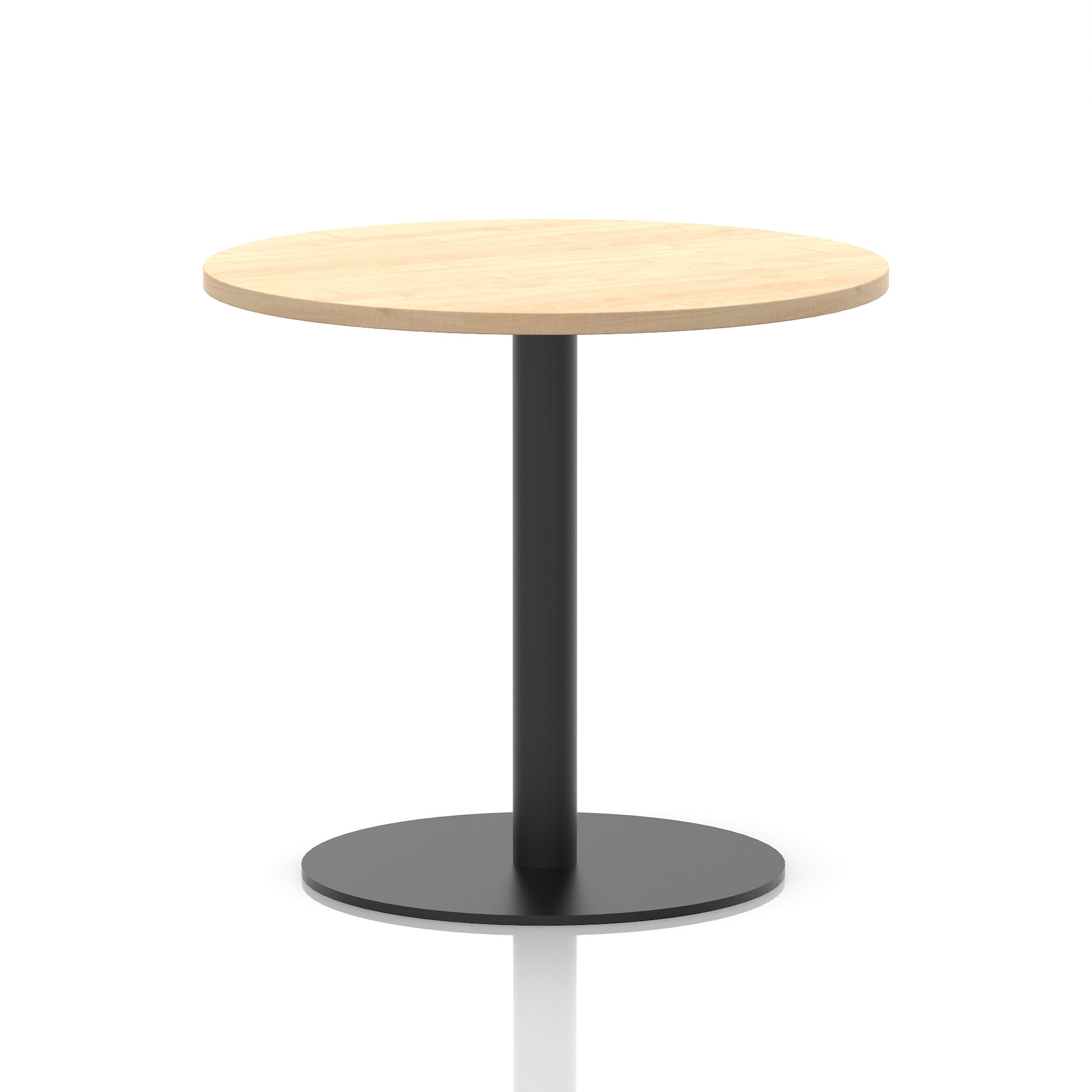 Italia Round Poseur Table Black Leg