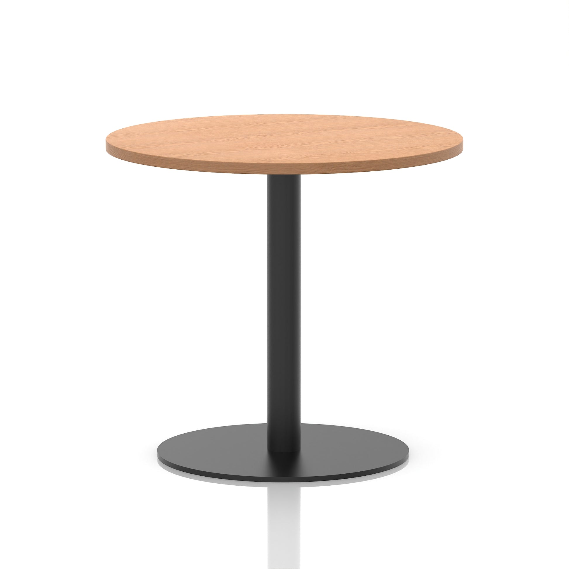 Italia Round Poseur Table Black Leg