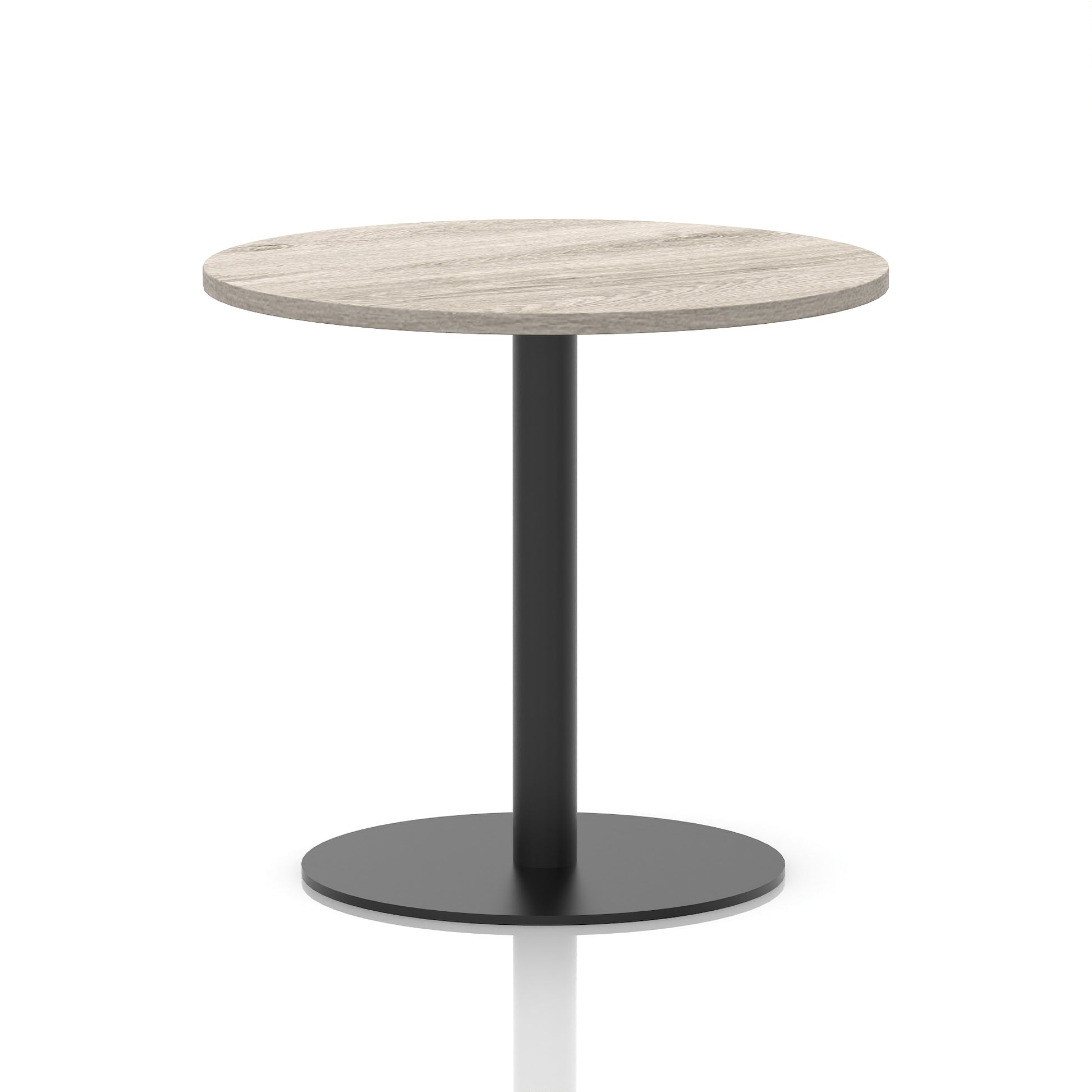 Italia Round Poseur Table Black Leg