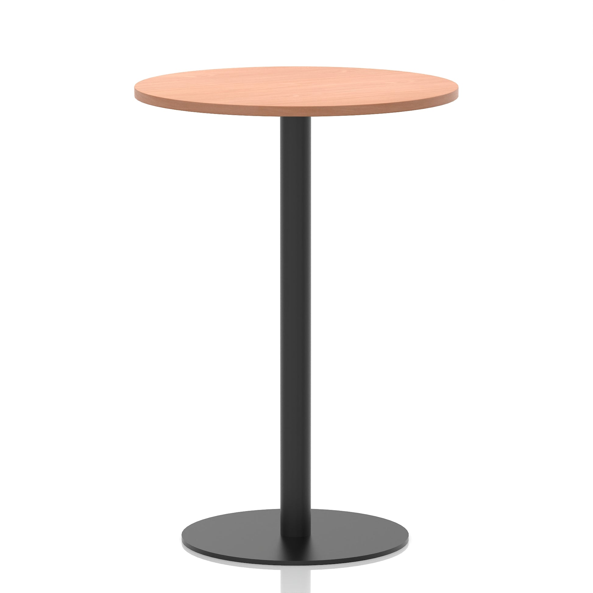 Italia Round Poseur Table Black Leg