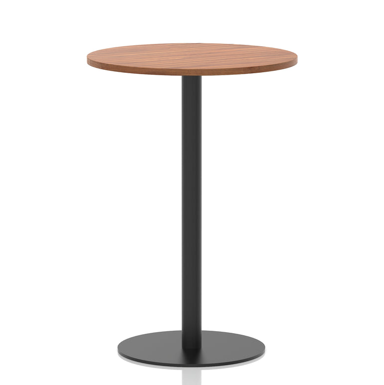 Italia Round Poseur Table Black Leg