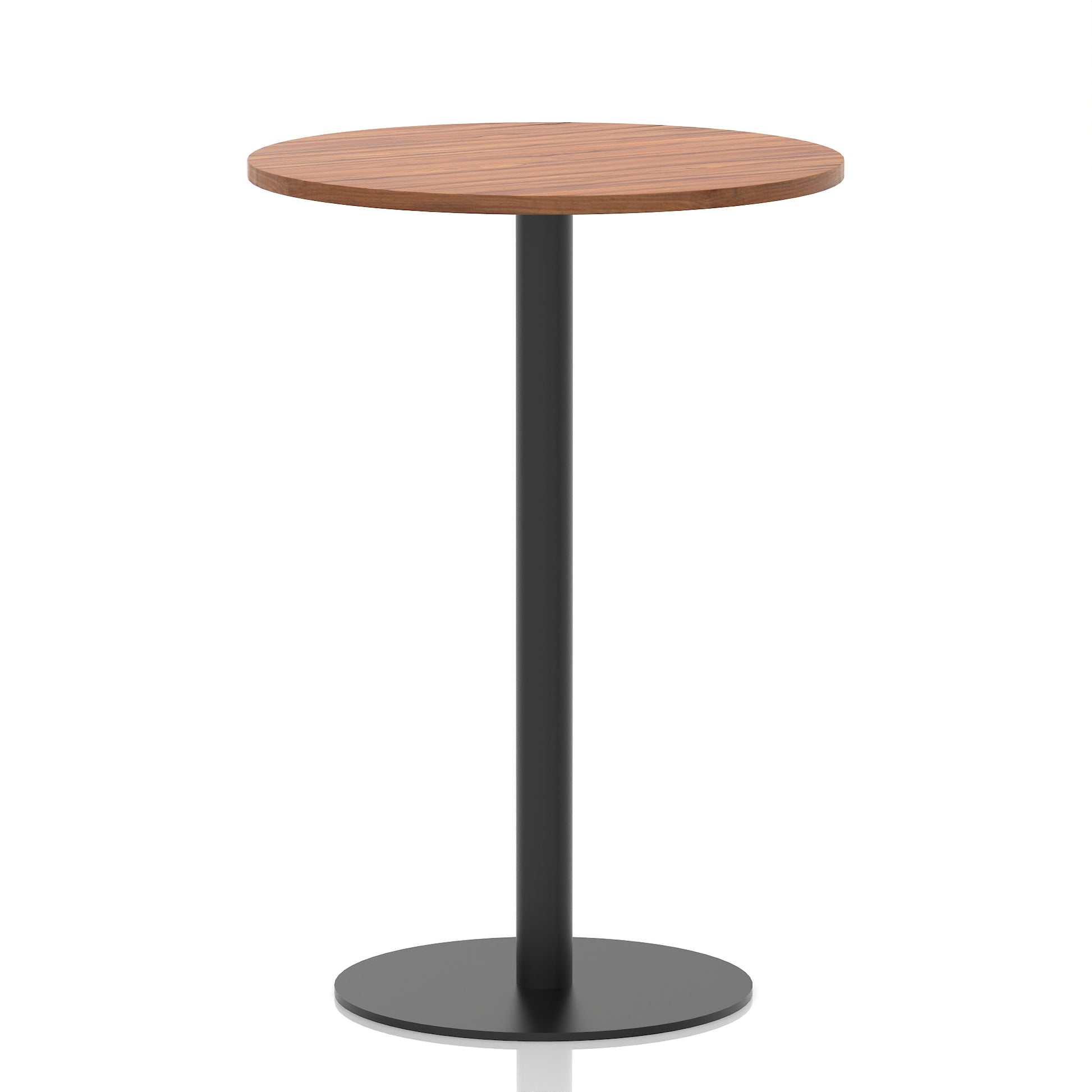 Italia Round Poseur Table Black Leg
