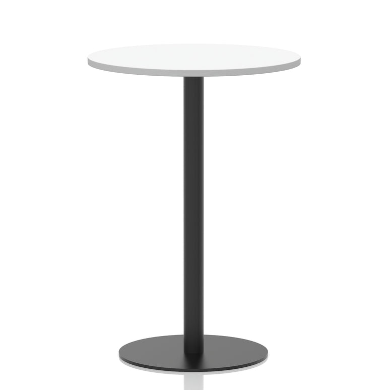 Italia Round Poseur Table Black Leg
