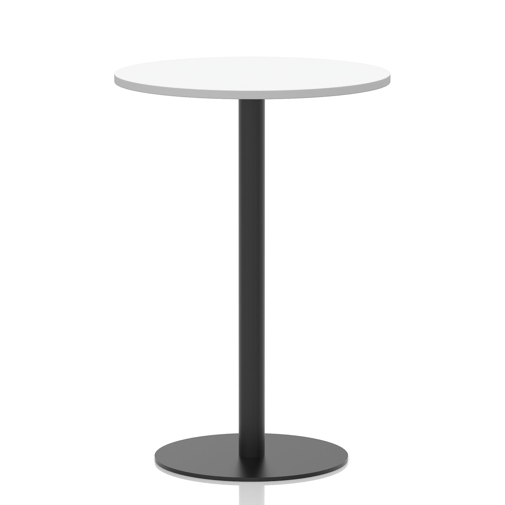 Italia Round Poseur Table Black Leg