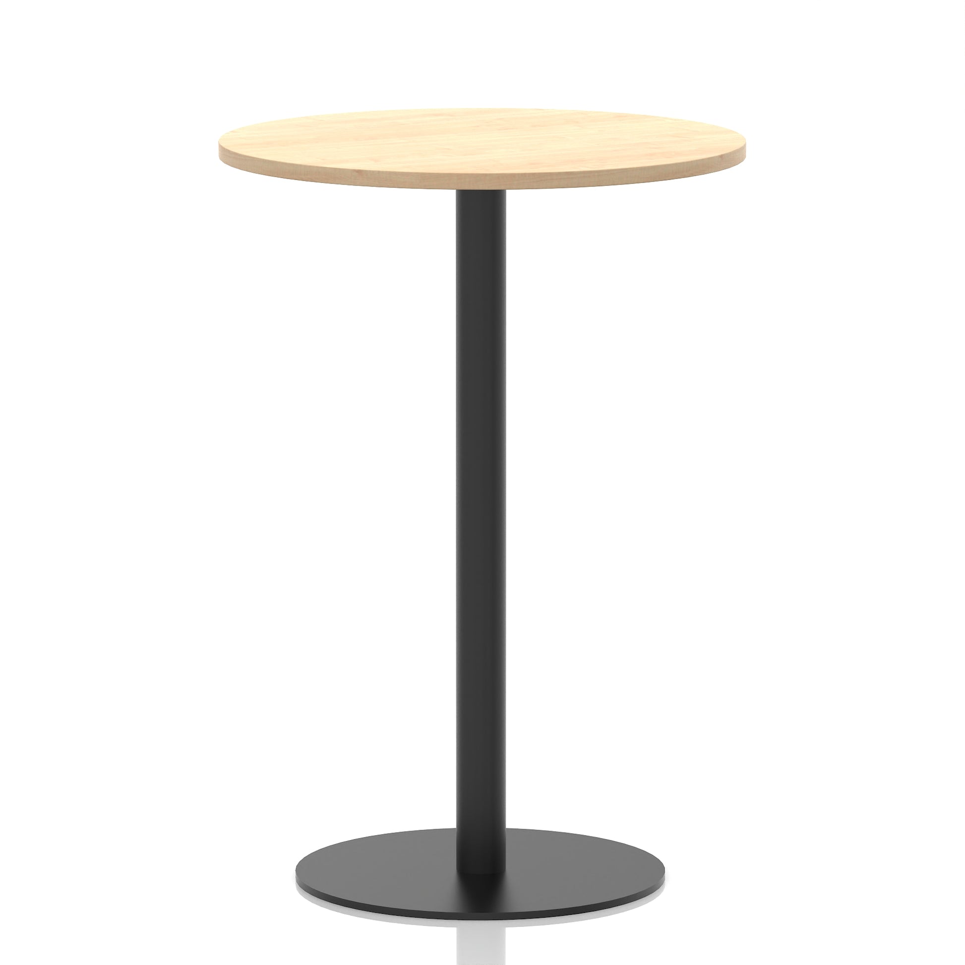Italia Round Poseur Table Black Leg